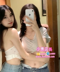 南部雙飛 （可單約） ✅主推甜美姐妹花雙飛  左邊：陽光 155-45-C-19歲 右邊：林林 15